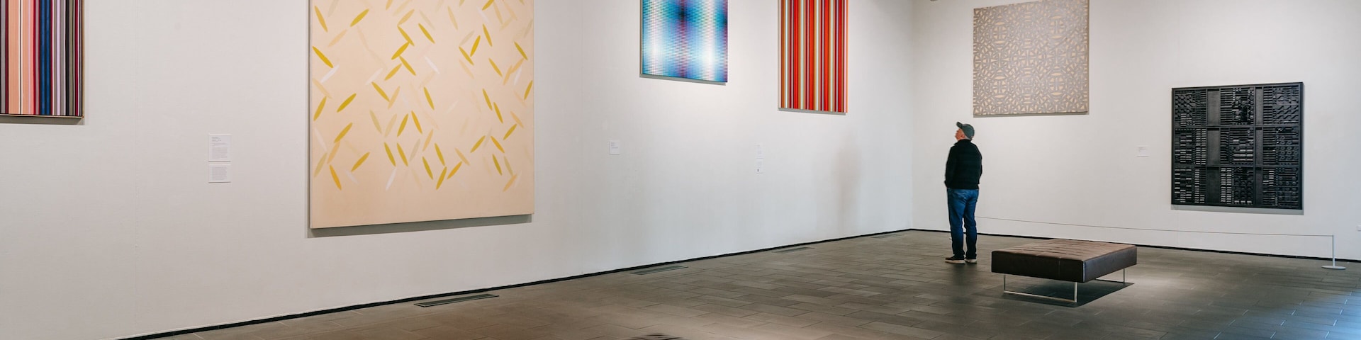 Marion Koogler McNay Art Museum which includes art and interior views as well as an individual male