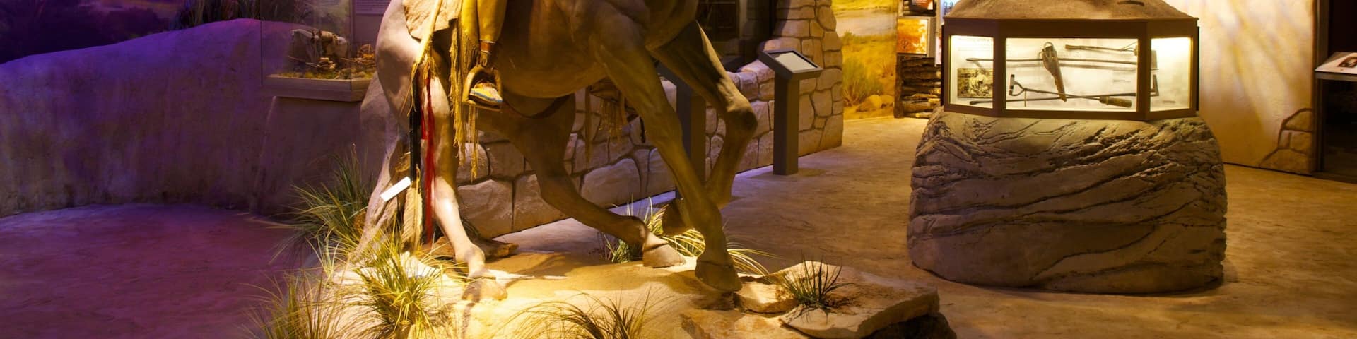 Exhibition of western heritage at Witte Museum in San Antonio showcasing Native American culture and Texas history