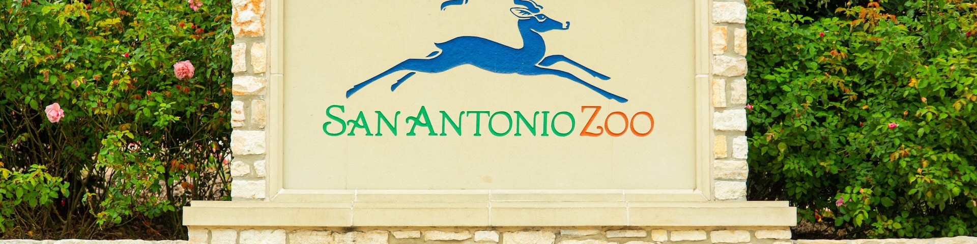 San Antonio Zoo and Aquarium featuring signage