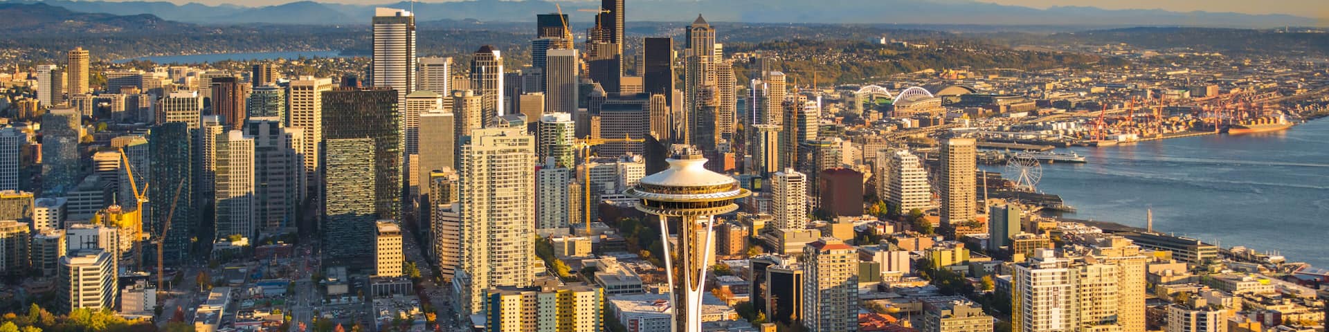 Seattle and Mt. Rainier