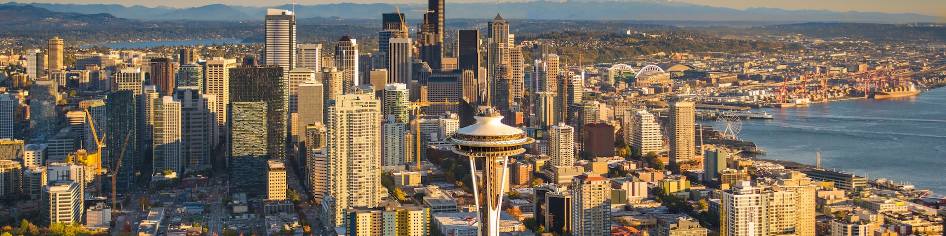 Seattle and Mt. Rainier