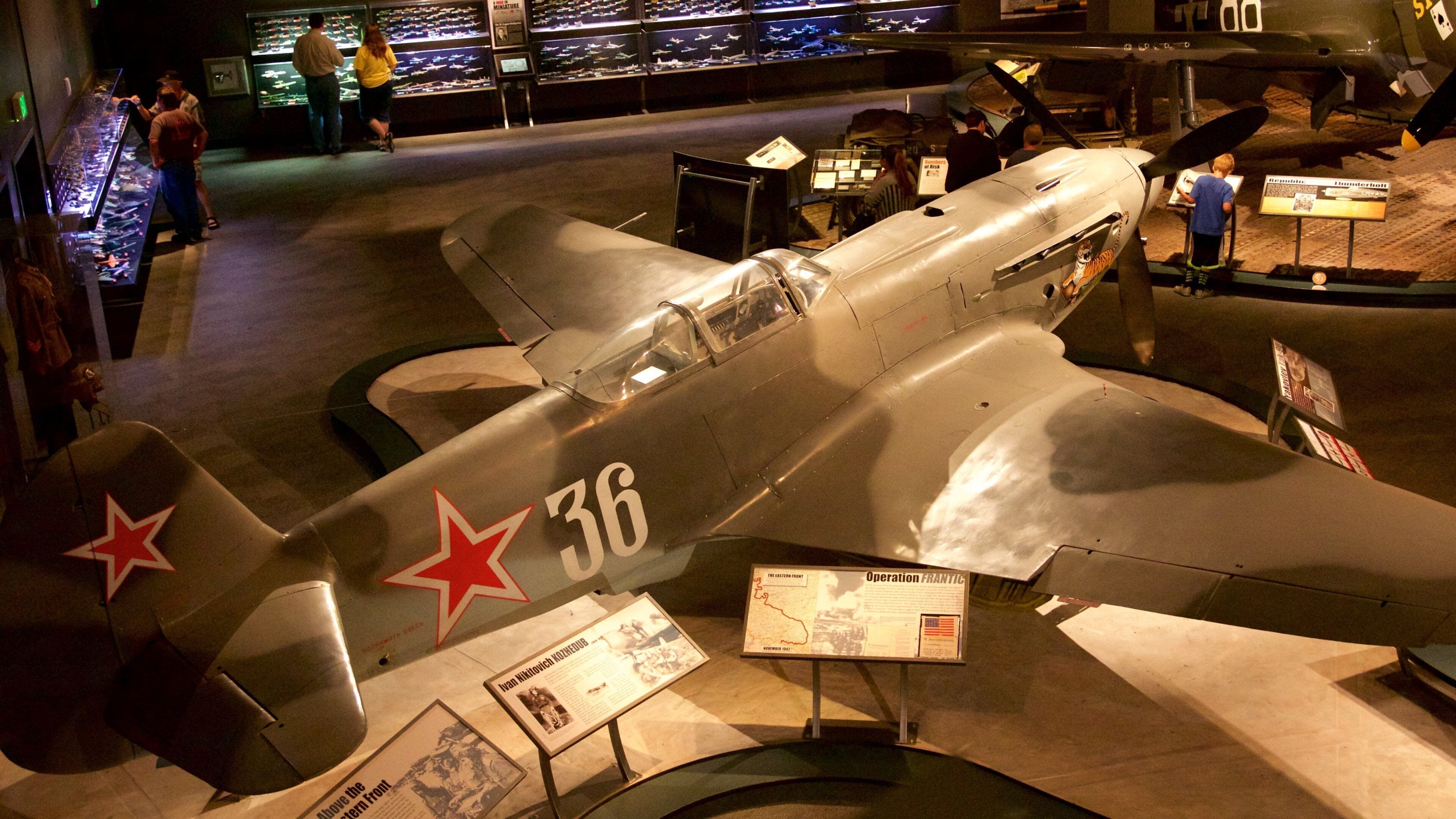 Museum of Flight featuring interior views