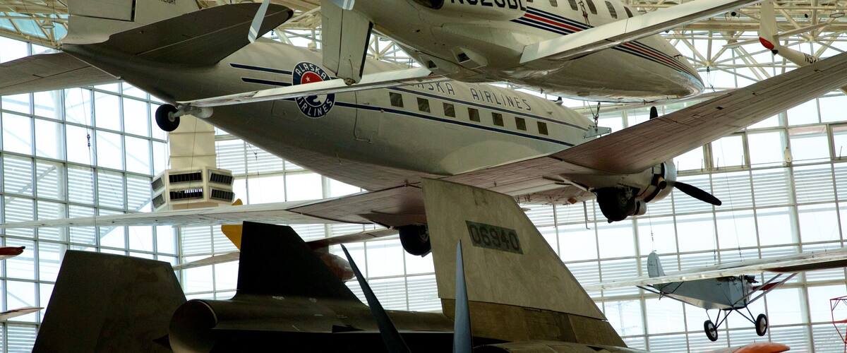 Museum of Flight featuring interior views