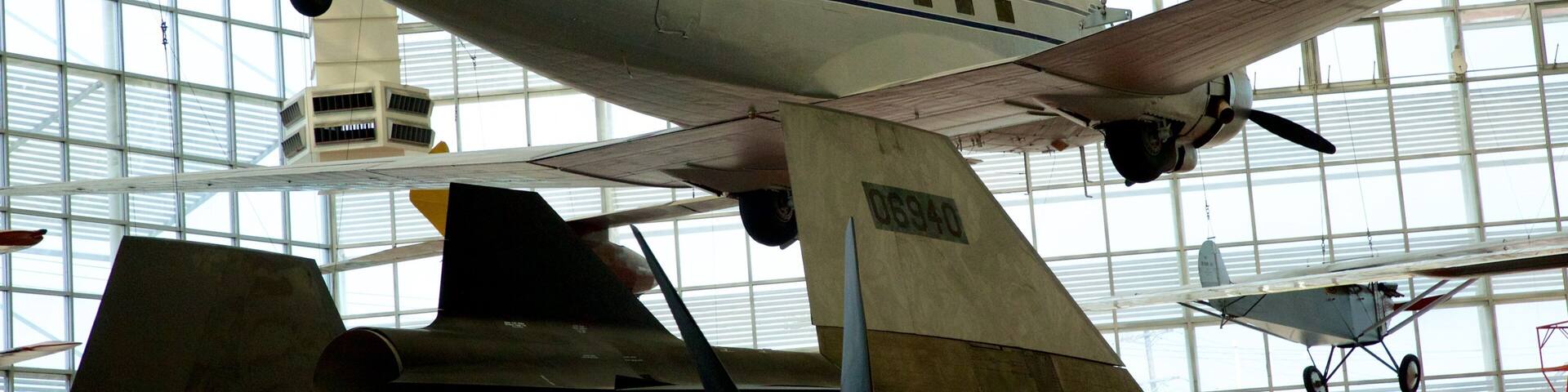 Museum of Flight featuring interior views