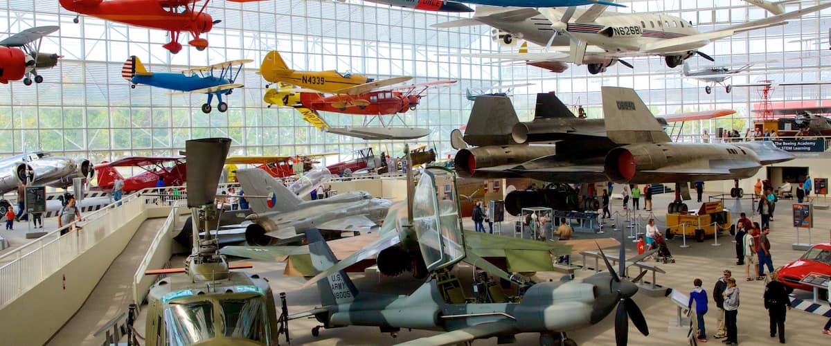Museum of Flight which includes interior views