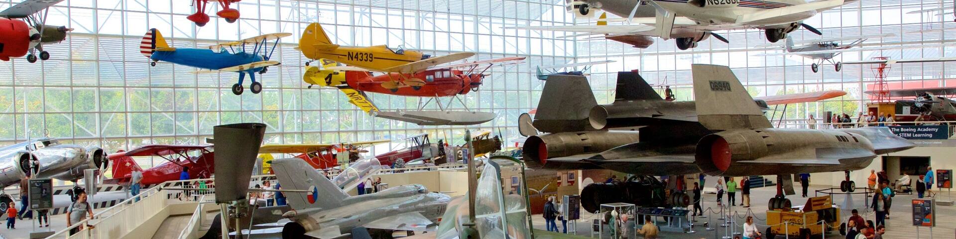 Musée privé d\'aéronautique et d\'aérospatiale Museum of Flight montrant vues intérieures