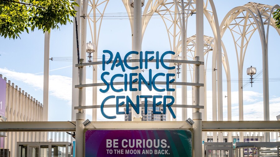 Pacific Science Center which includes signage