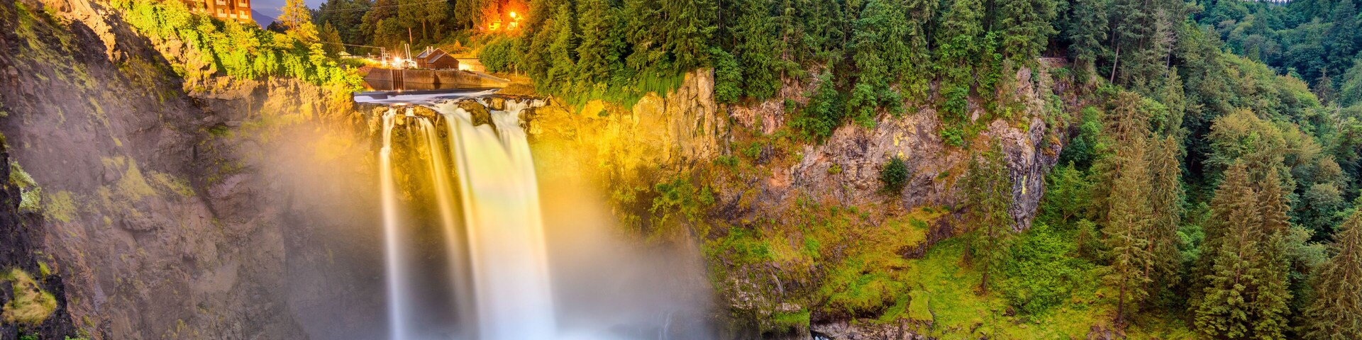 Falls City, Washington, USA at Snoqualmie Falls.