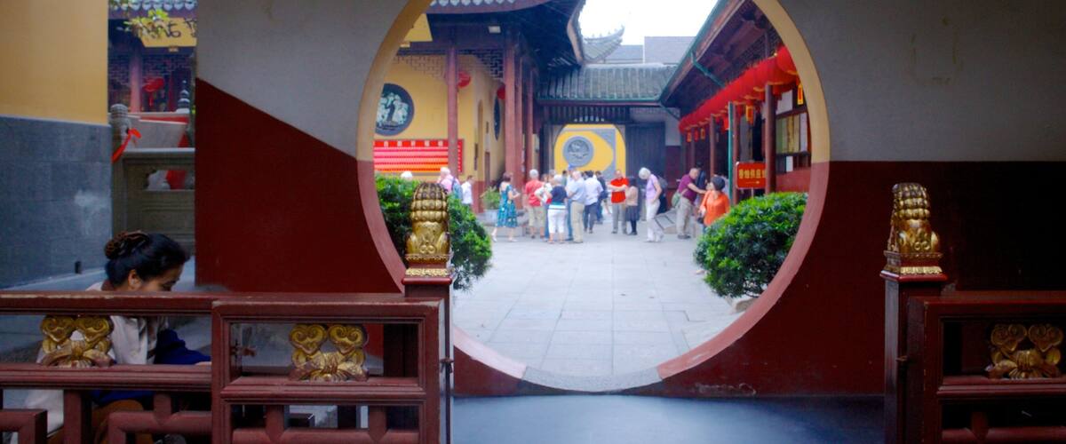Jade Buddha Temple featuring religious elements and a temple or place of worship