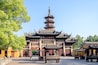Landscape of Longhua temple,located in Shanghai,China