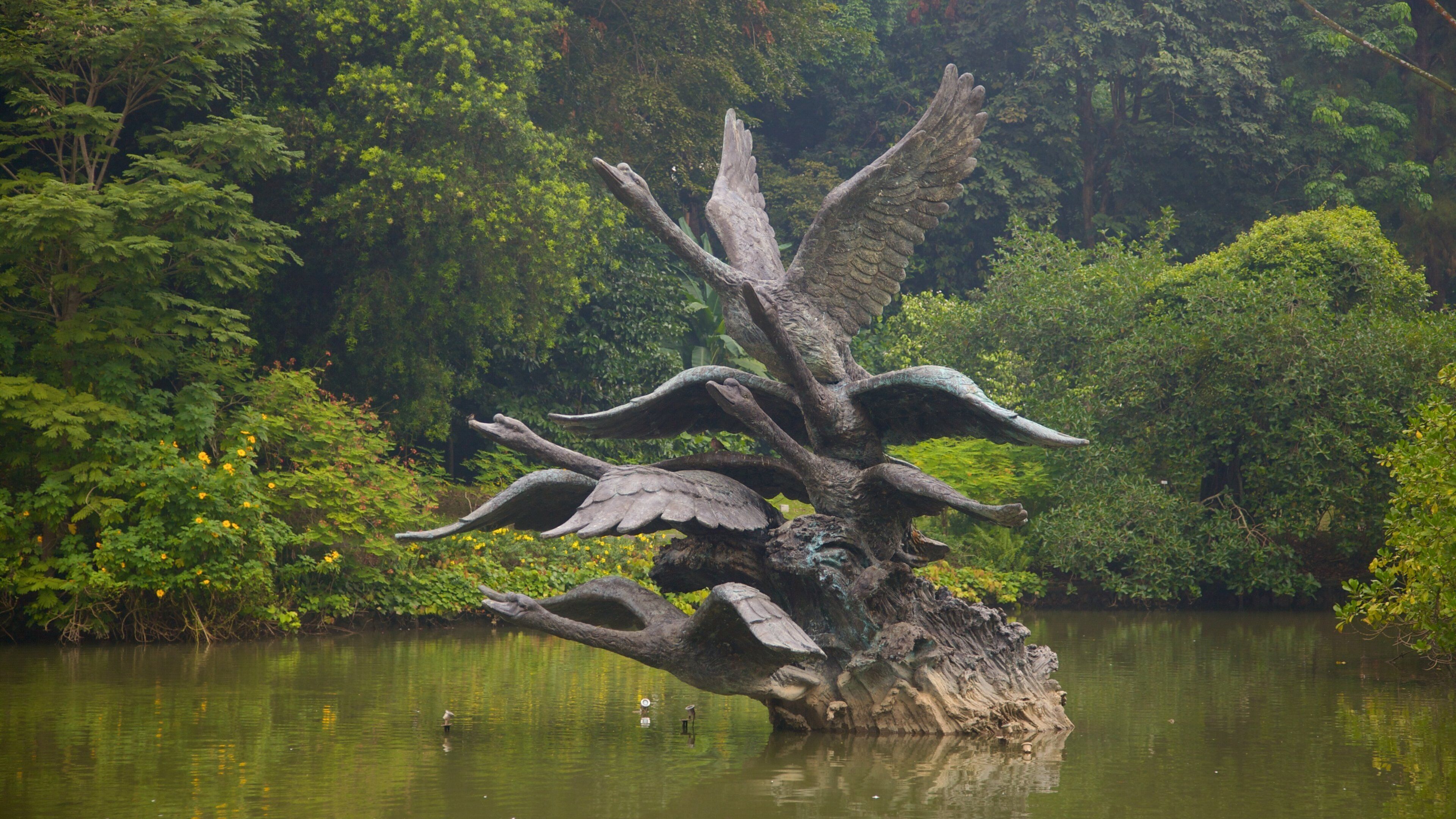 新加坡植物園 呈现出 公園, 戶外藝術 和 湖泊或水坑