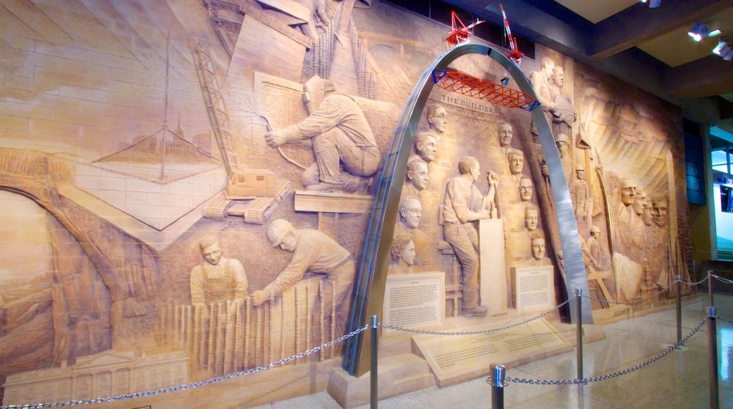 Gateway Arch which includes interior views and art