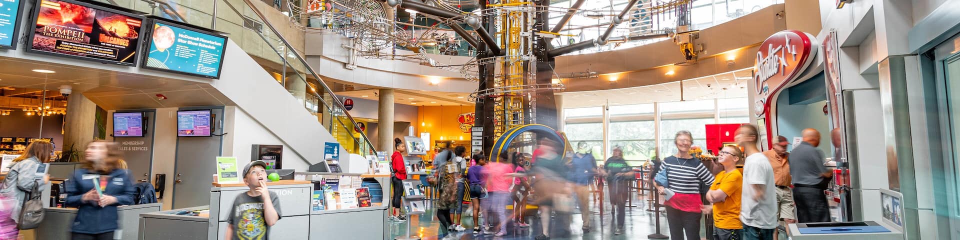 St. Louis Science Center showing interior views