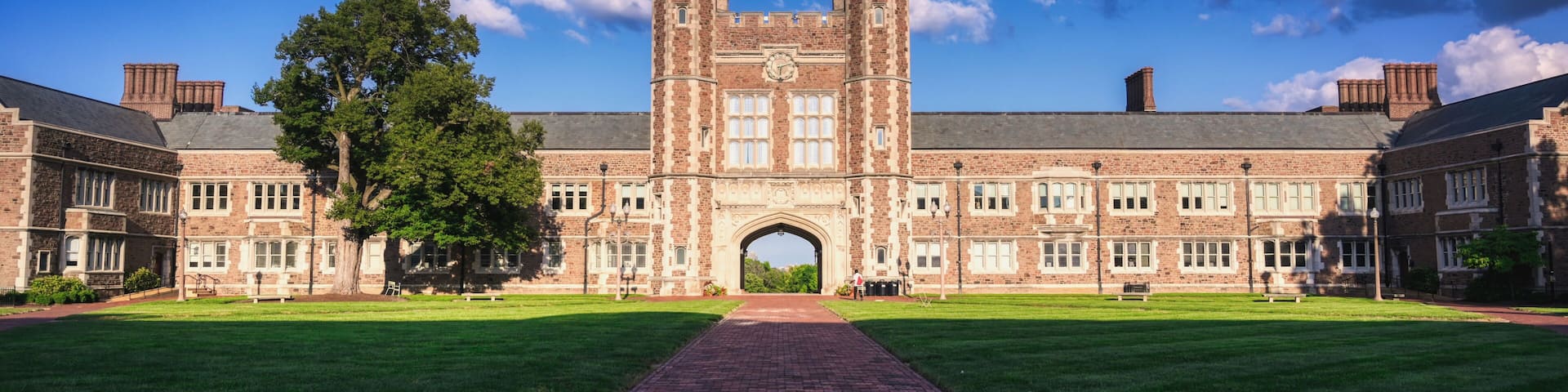 St. Louis, Missouri - 08.22.2021 - Brookings Hall on the Danforth Campus of Washington University in St. Louis.