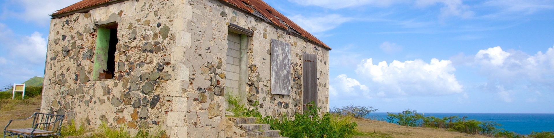 Fort Amsterdam mostrando elementos de patrimônio e arquitetura de patrimônio