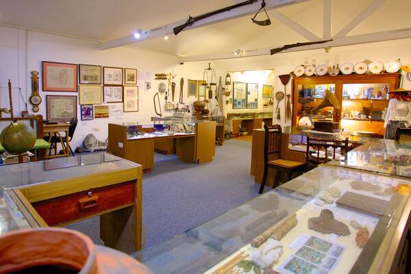 Museum of Sint Maarten featuring interior views and art