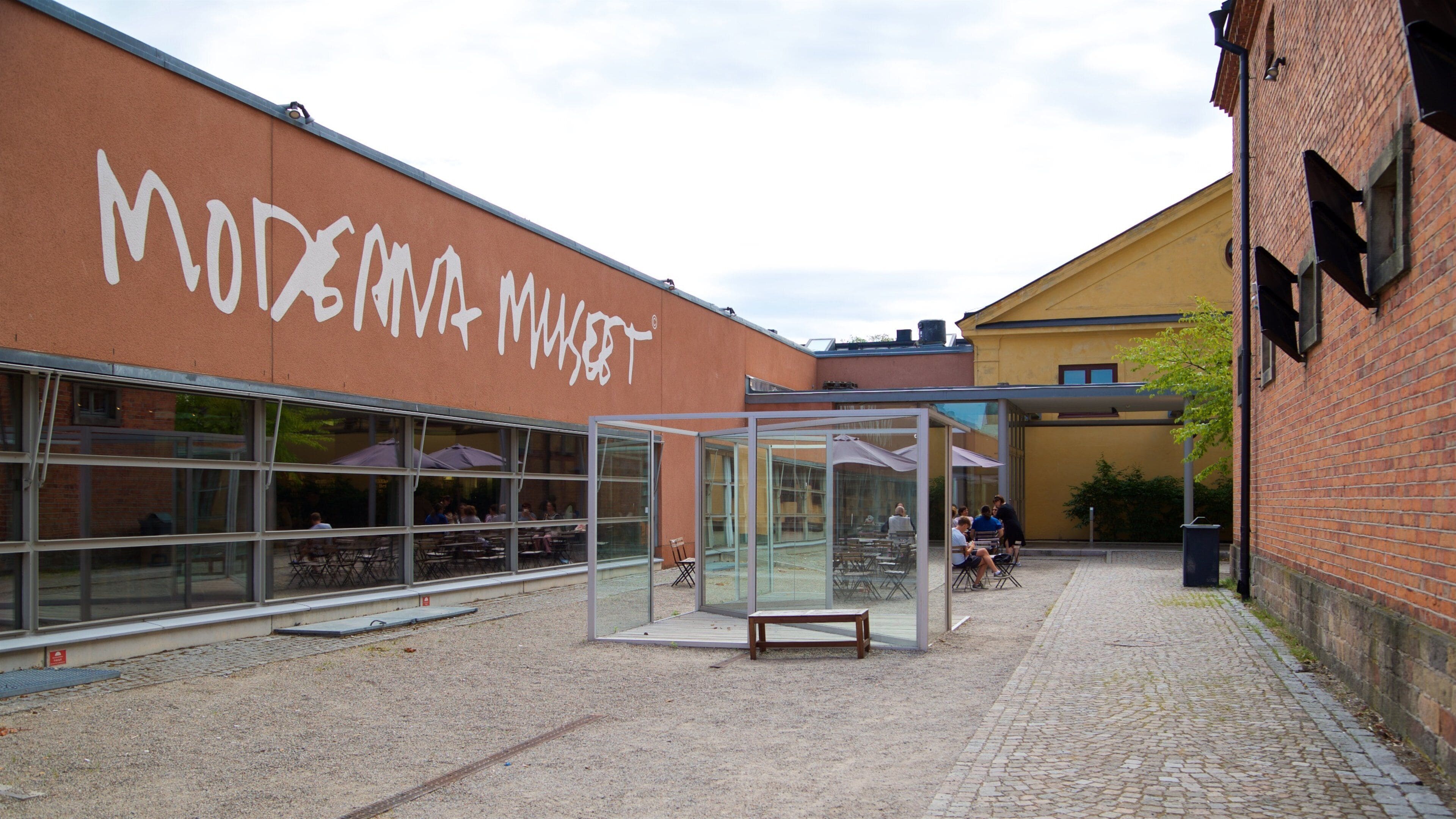 Museum of Modern Art which includes signage