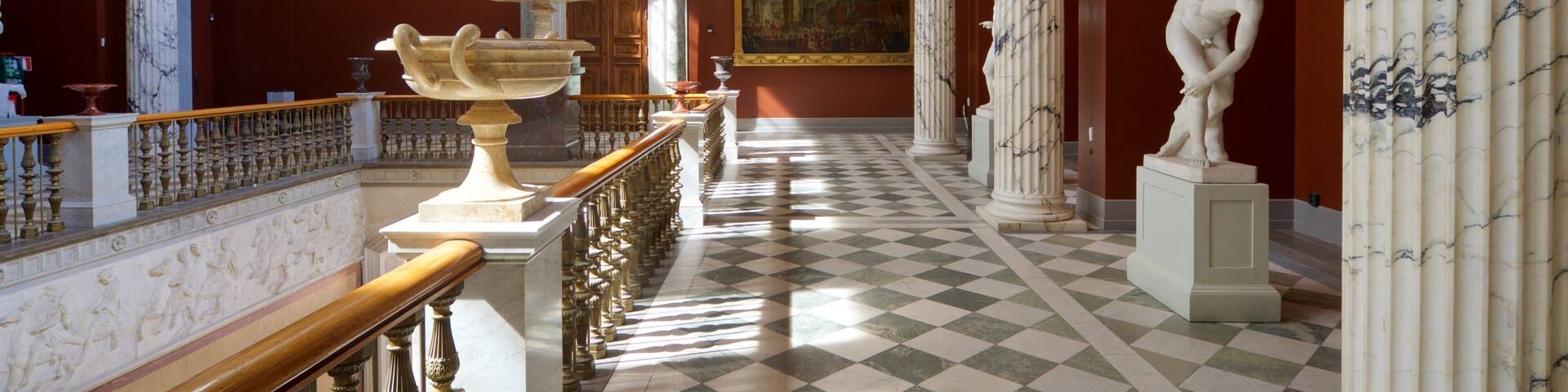 National Museum featuring a statue or sculpture, heritage elements and interior views