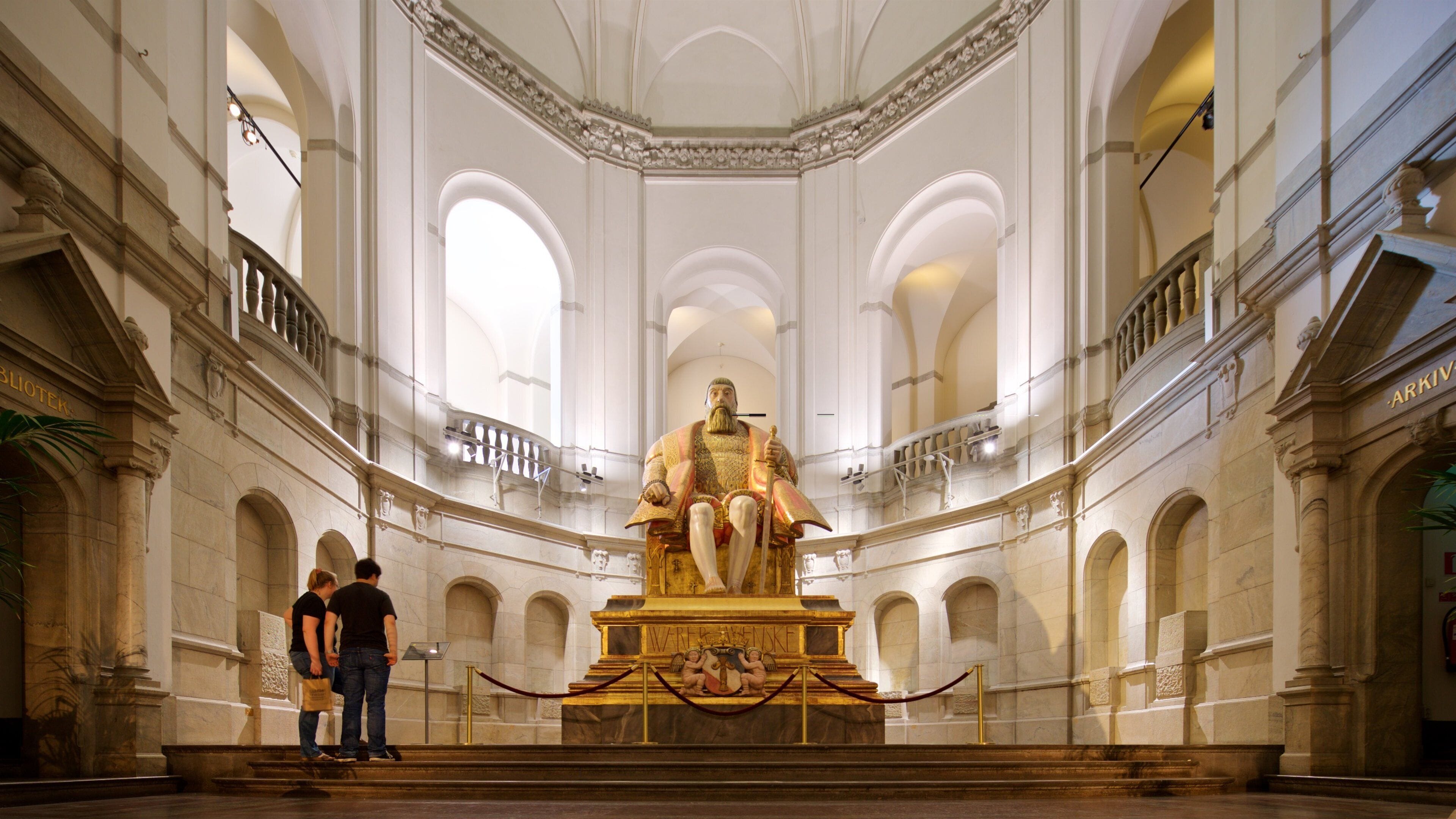 Nordic Museum which includes a statue or sculpture, heritage elements and interior views