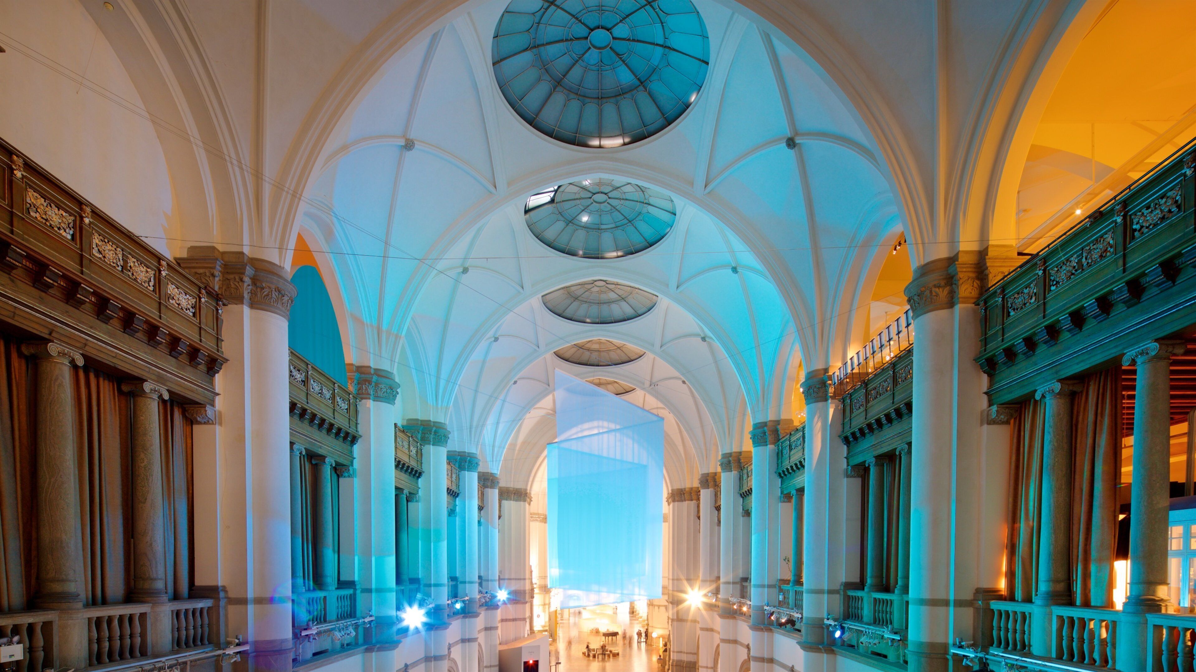 Nordic Museum showing heritage elements and interior views