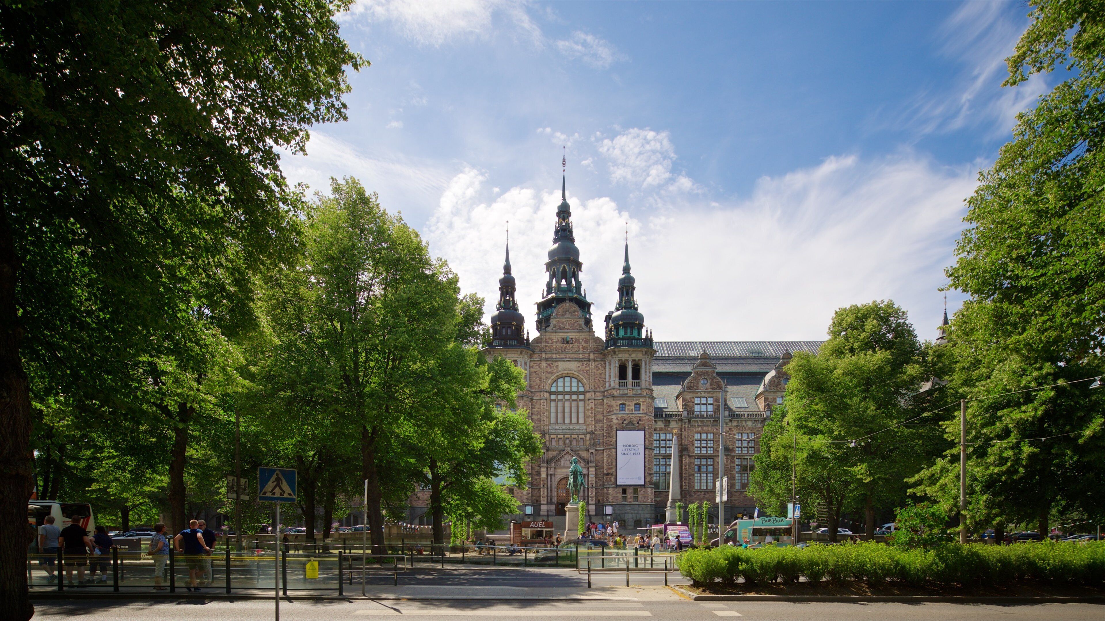 Nordic Museum featuring a garden and heritage architecture
