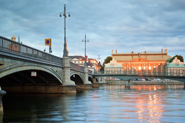 House of Nobility which includes a bridge and a river or creek