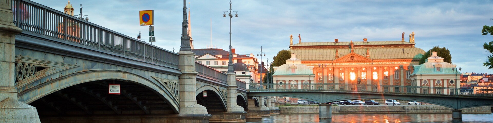 House of Nobility which includes a bridge and a river or creek