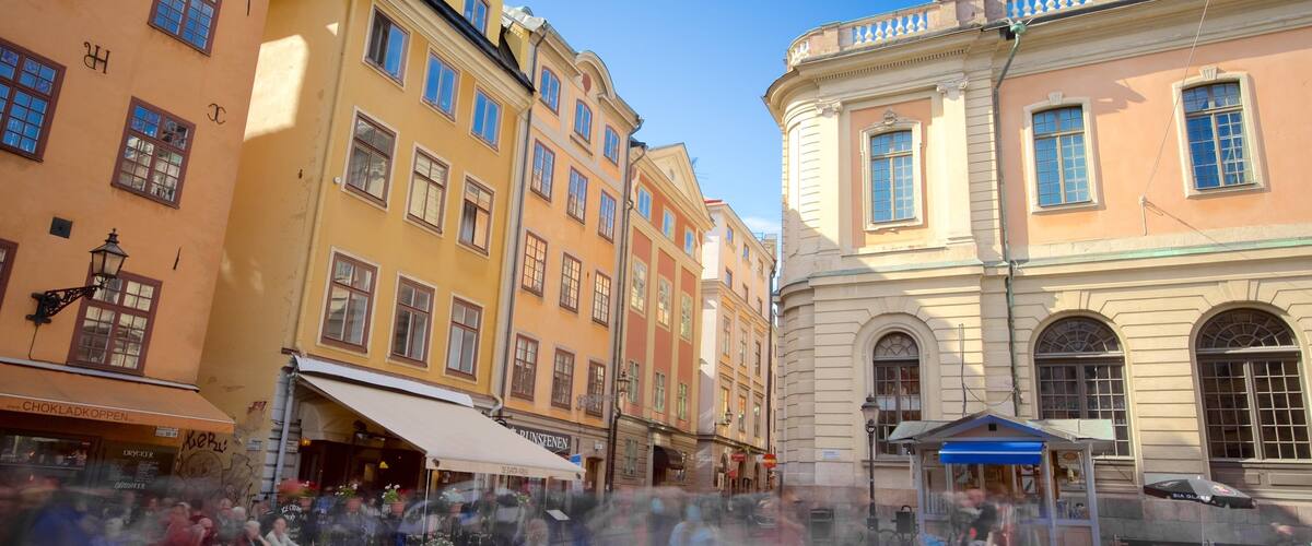 Stortorget showing street scenes