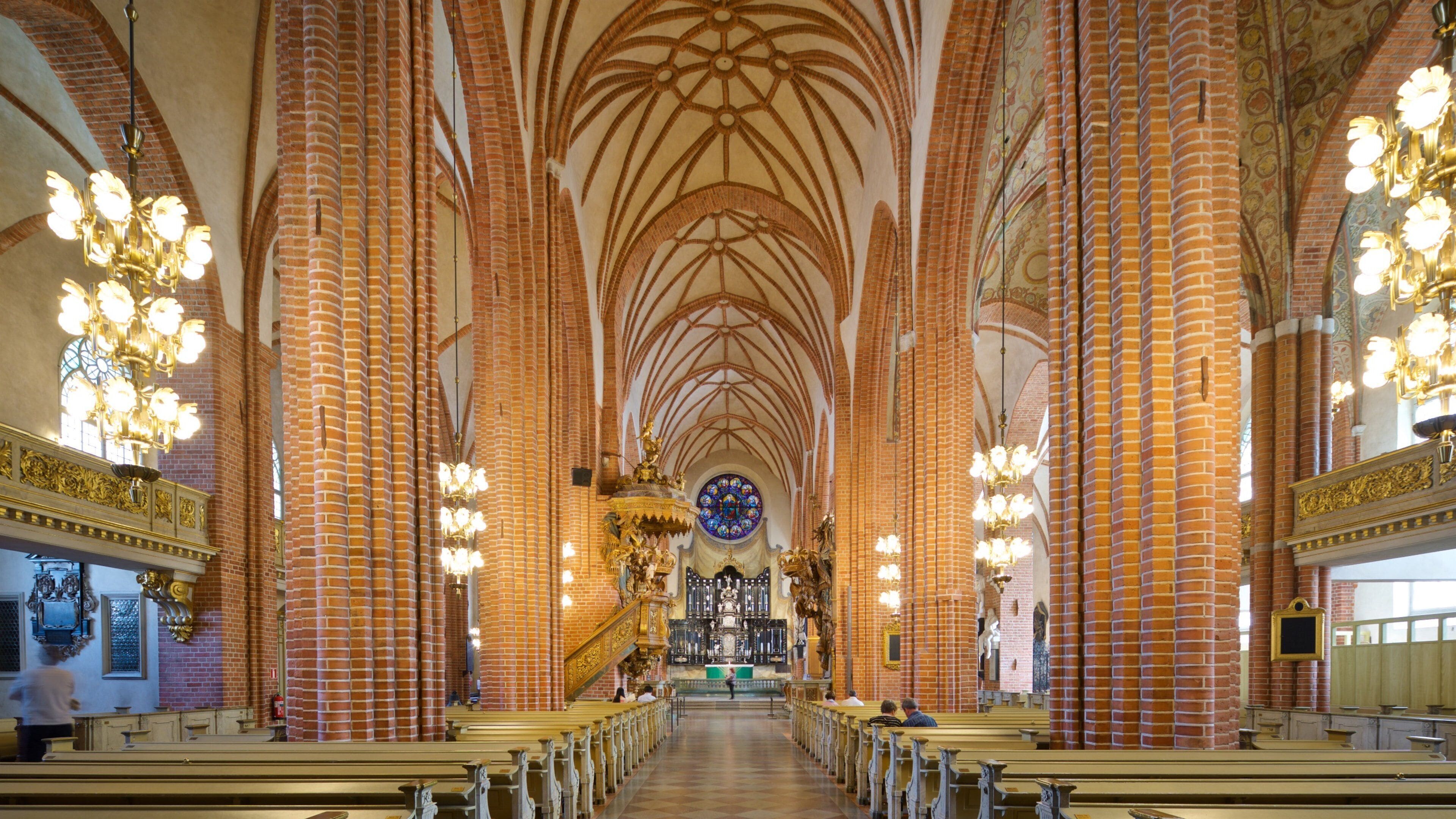 Stockholm Cathedral which includes heritage elements, interior views and a church or cathedral