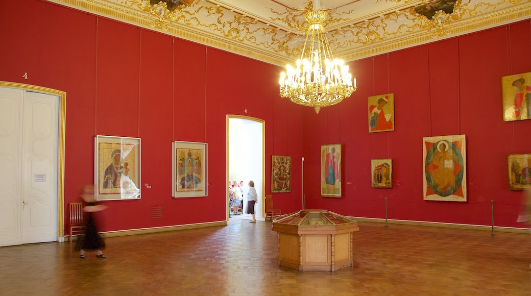Ryska museet som visar interiörer och historisk arkitektur