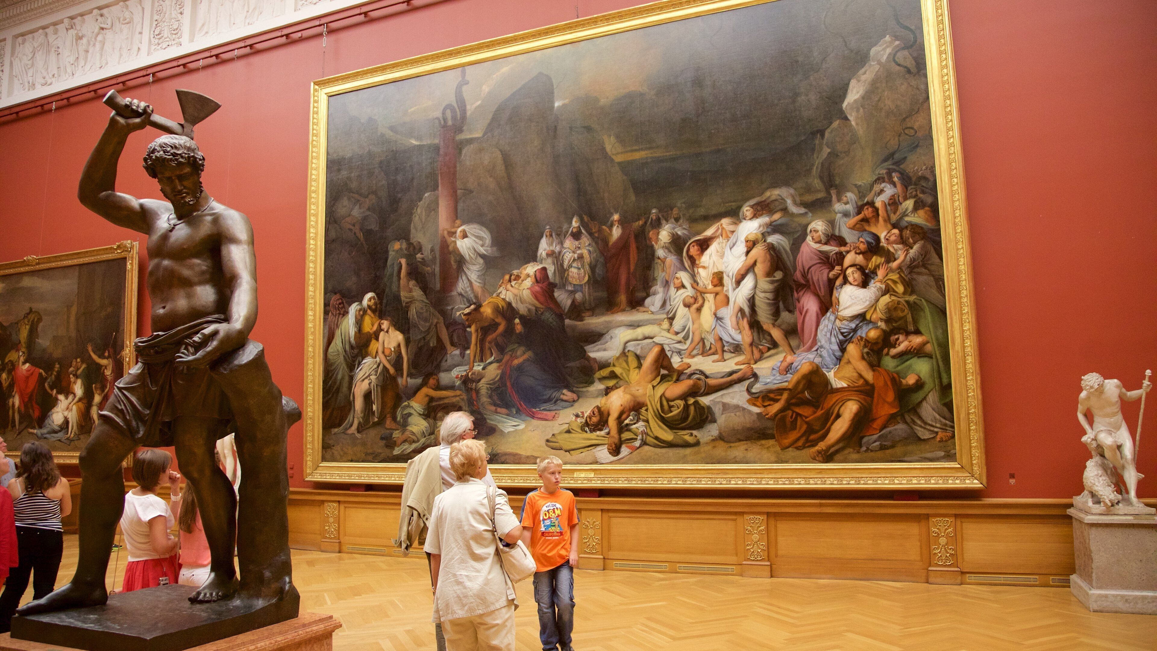 State Russian Museum which includes heritage architecture and interior views as well as a small group of people