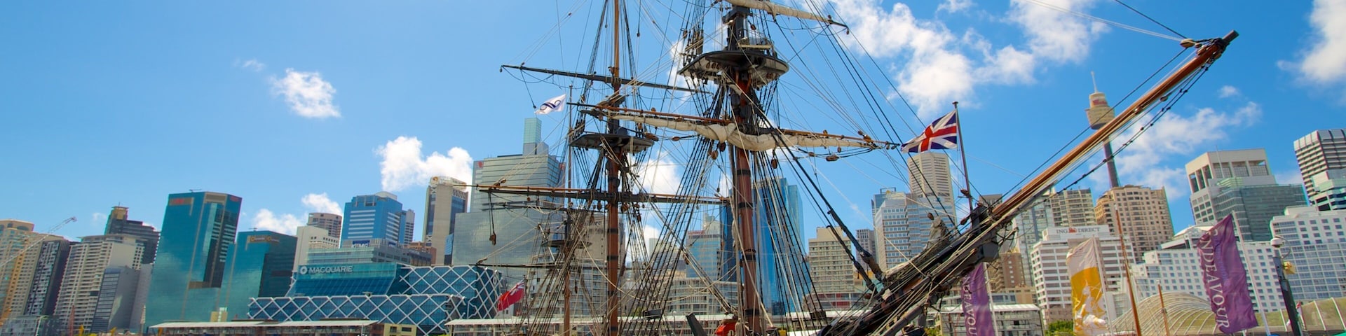 Visit to the Australian National Maritime Museum showcases historic ship against Sydney skyline
