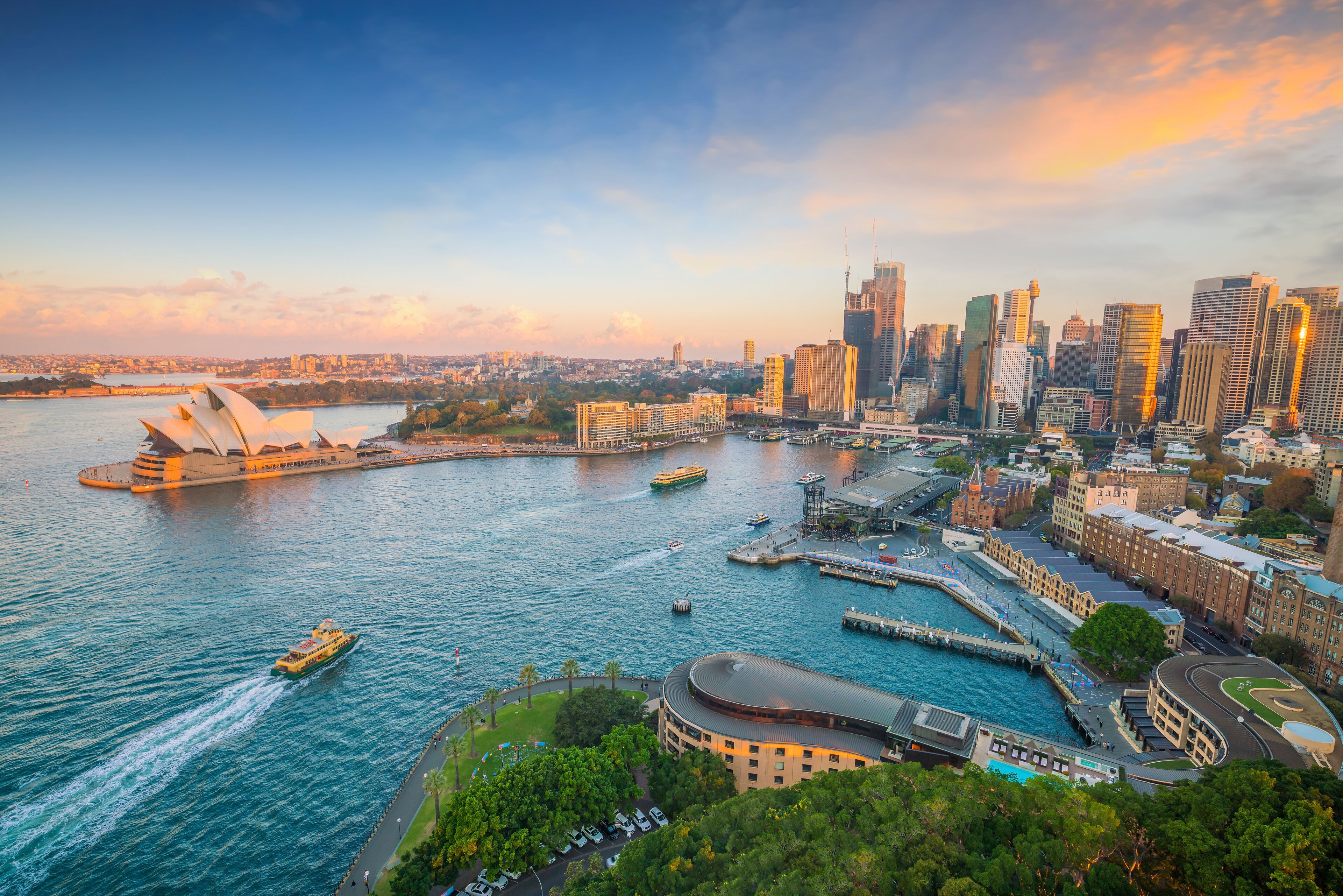 Downtown Sydney skyline in Australia