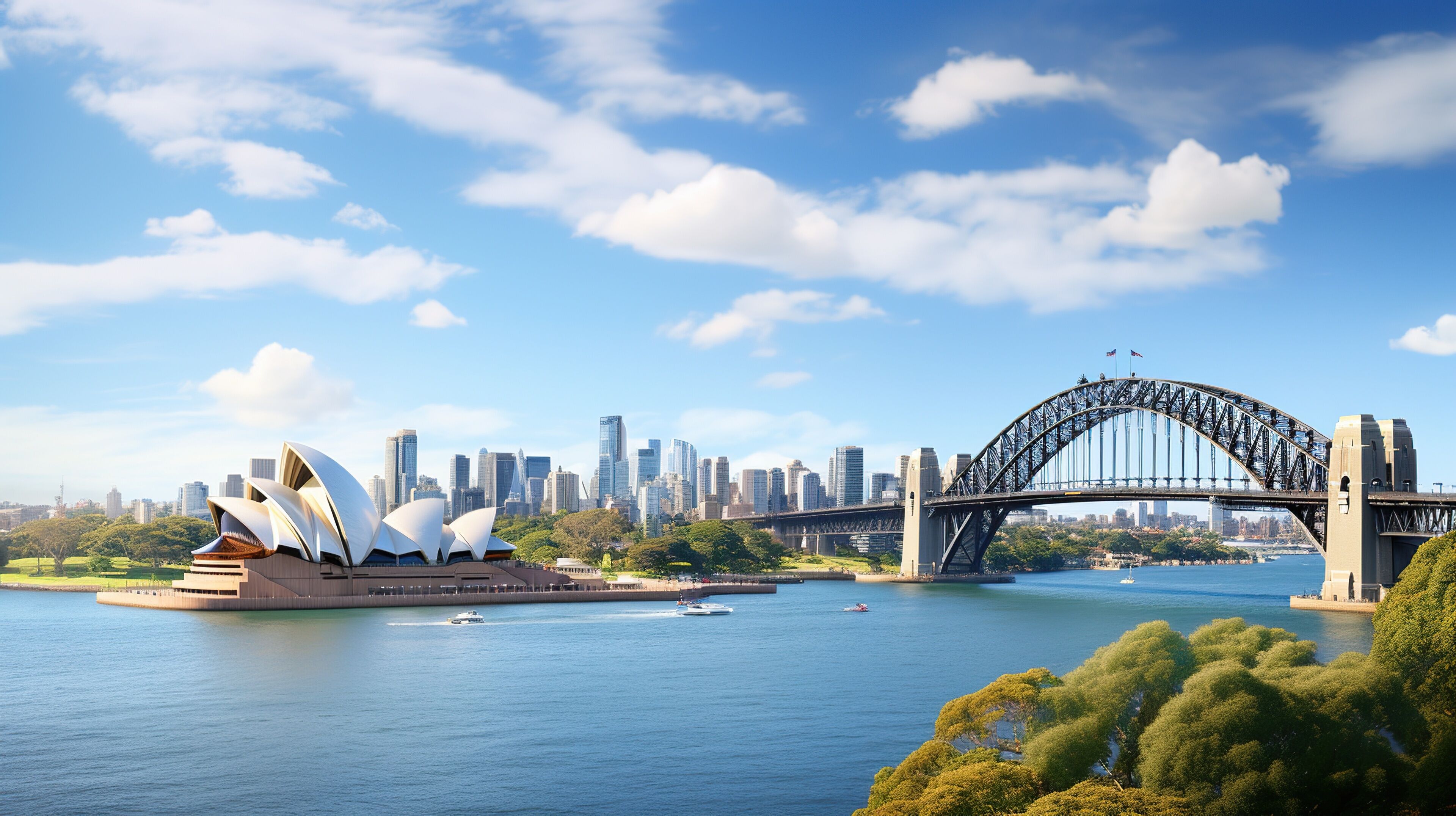 Sydney Opera House and Harbour Bridge
