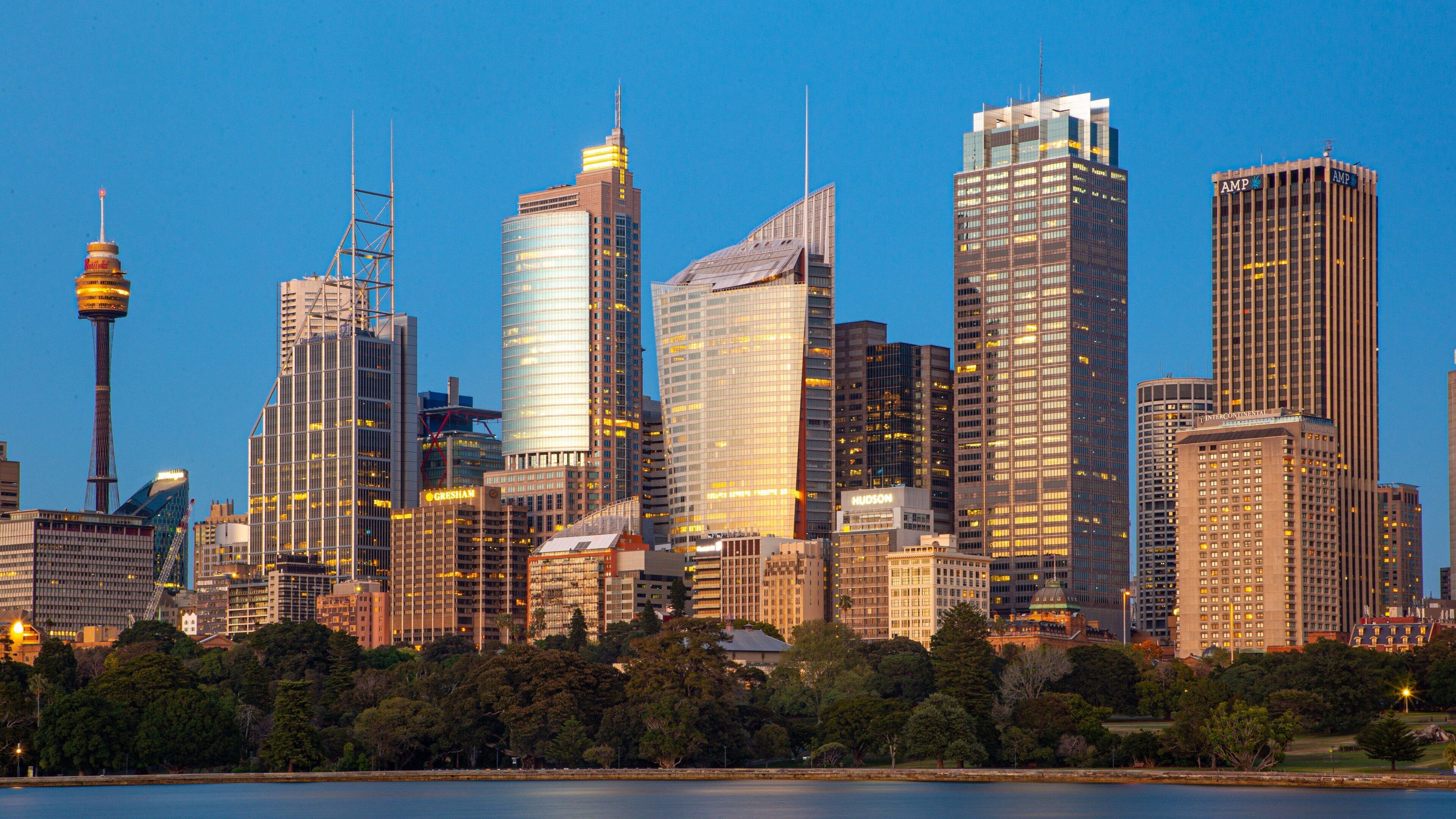 Mrs. Macquarie\'s Chair showing a city