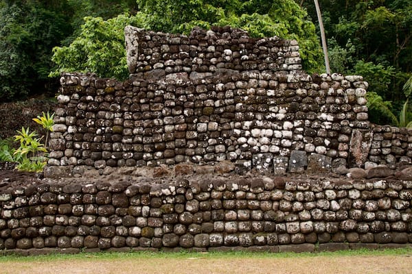 Marae Arahurahu Tempek mit einem Geschichtliches