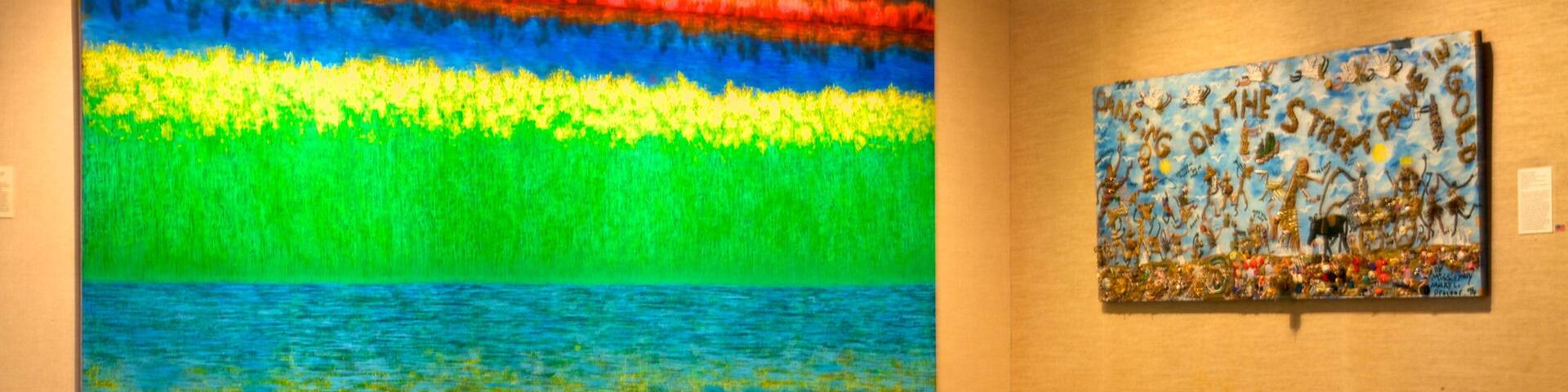 Museum of Fine Arts featuring interior views and art