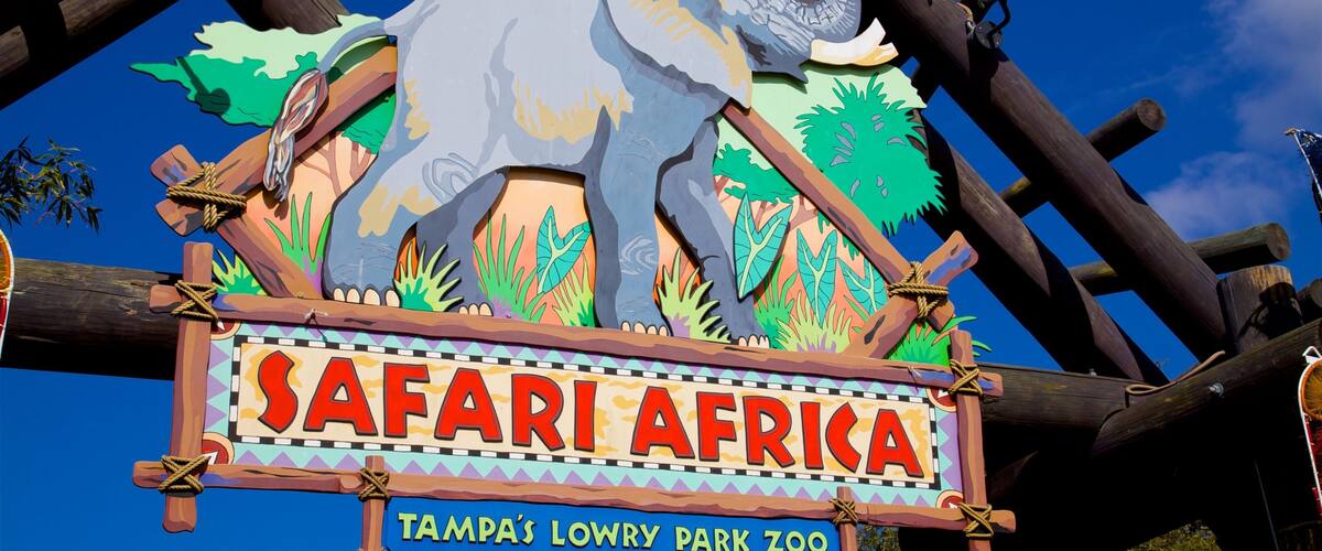 Lowry Parkin eläintarha featuring kyltit