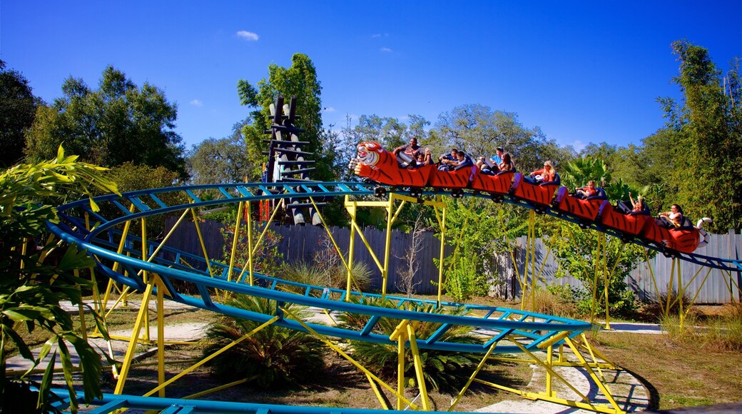 Lowry Park Zoo mettant en vedette balades aussi bien que petit groupe de personnes