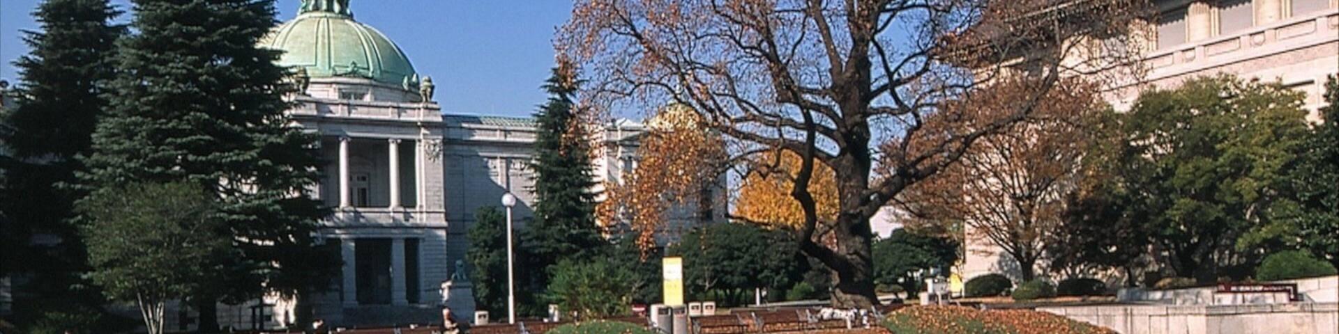 Tokyo National Museum which includes a pond