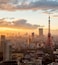 Sunset scene:Tokyo Tower in Tokyo, Japan