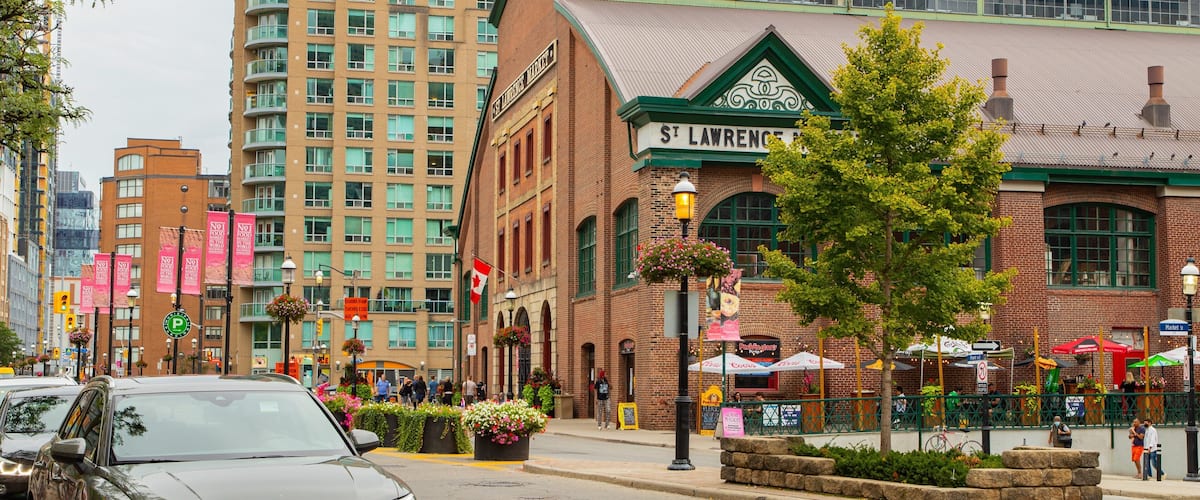 St. Lawrence Market featuring a city