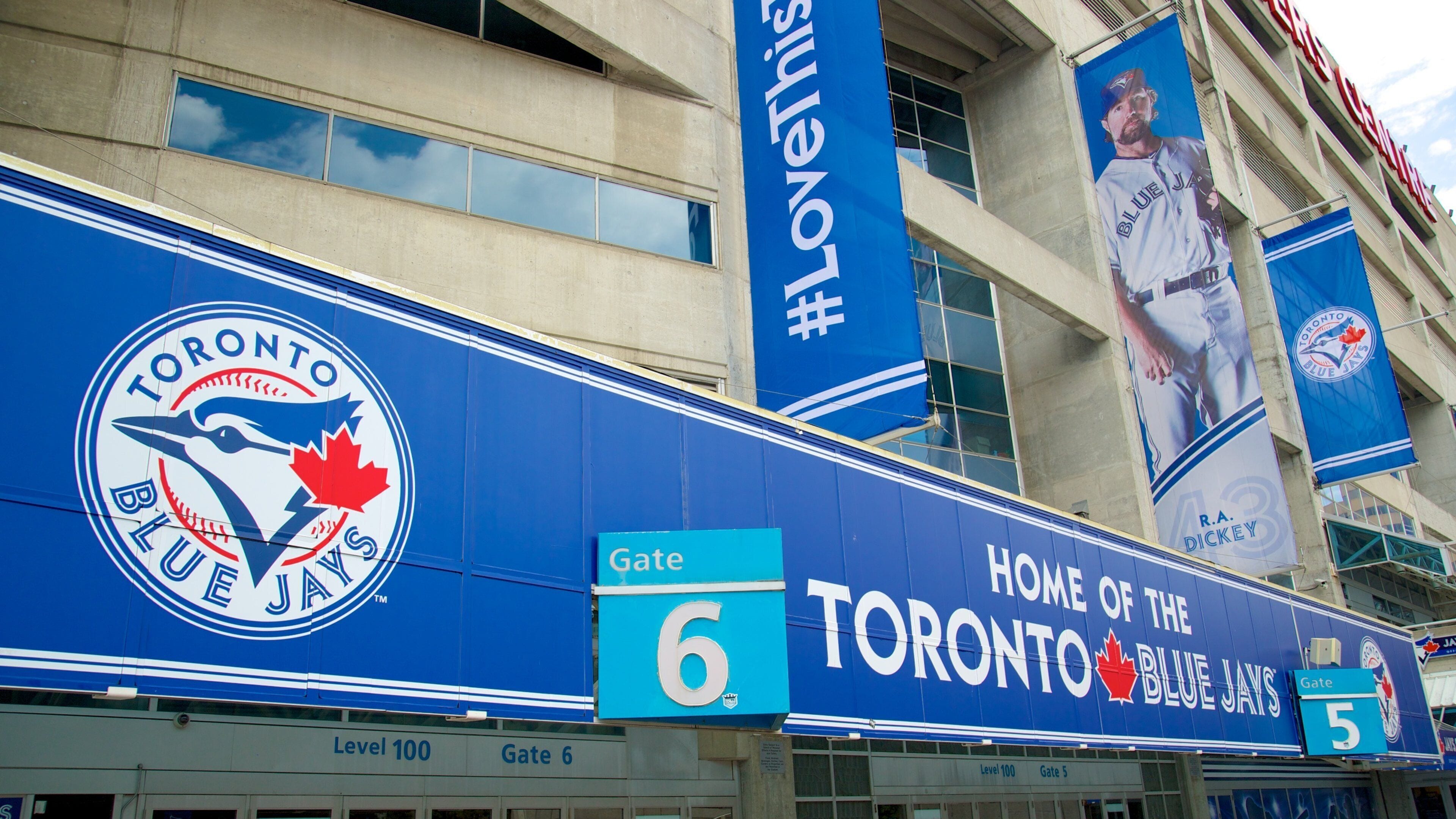 Rogers Centre welches beinhaltet Stadt und Beschilderung