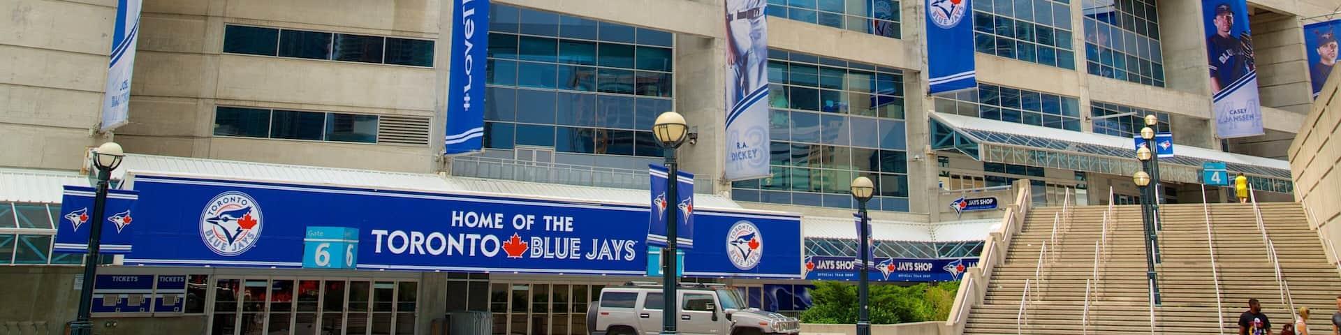 Rogers Centre which includes signage and a city