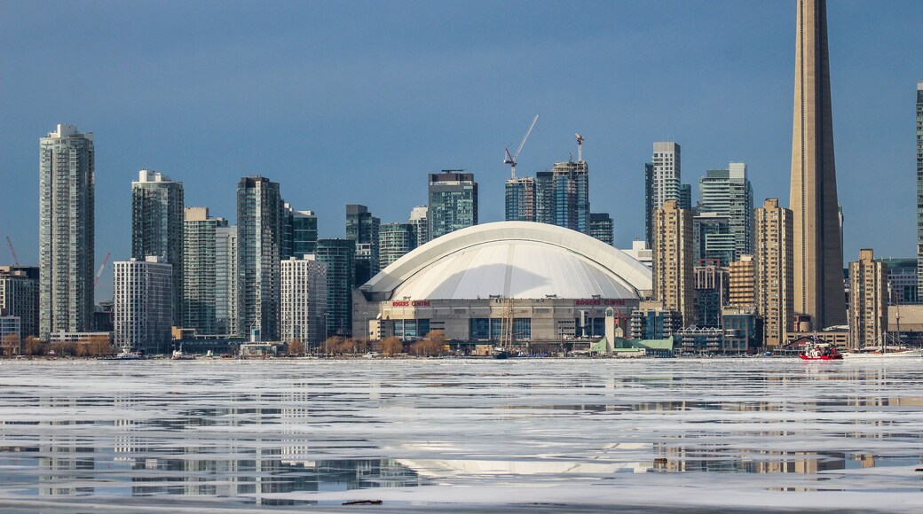 View of city in winter