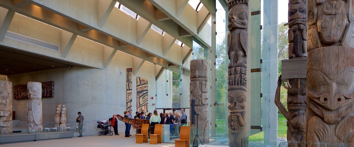 Museum of Anthropology featuring indigenous culture and interior views