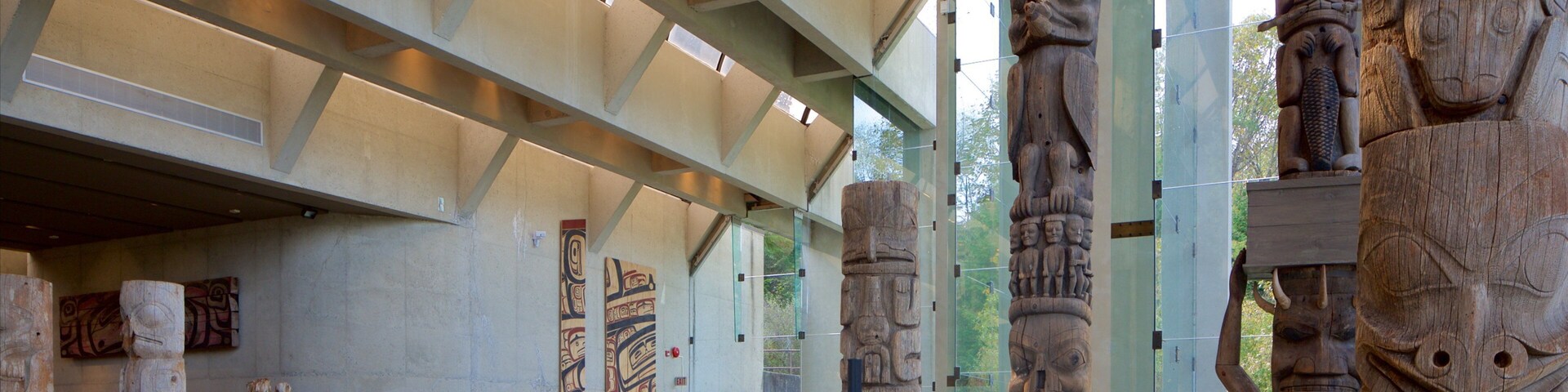 Museum of Anthropology which includes indigenous culture and interior views