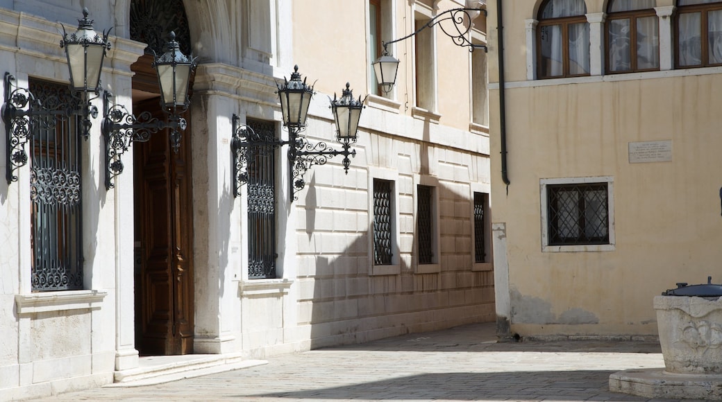 Palazzo Grassi og byder på historiske bygningsværker og gadeliv