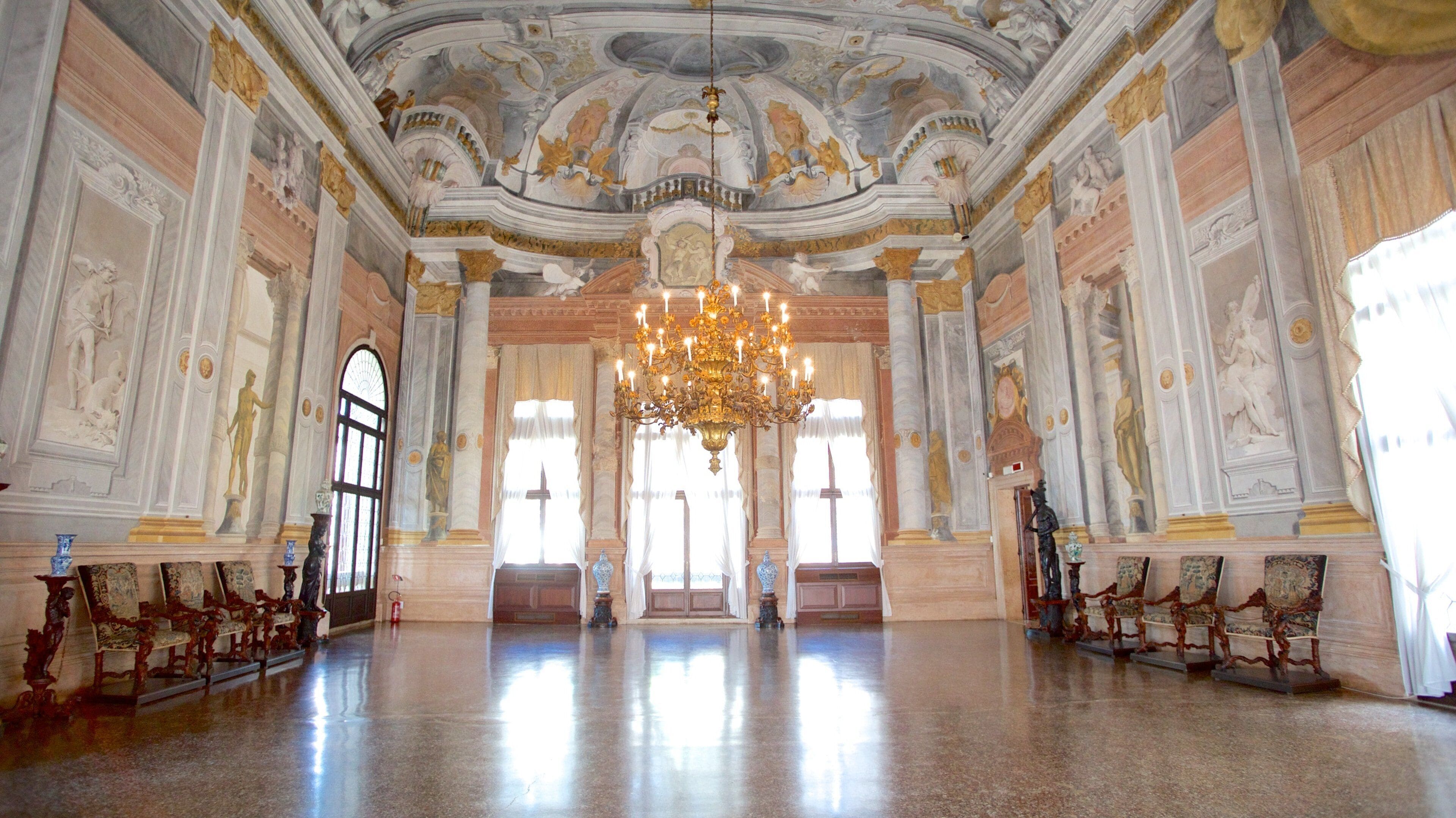 Ca\' Rezzonico showing interior views