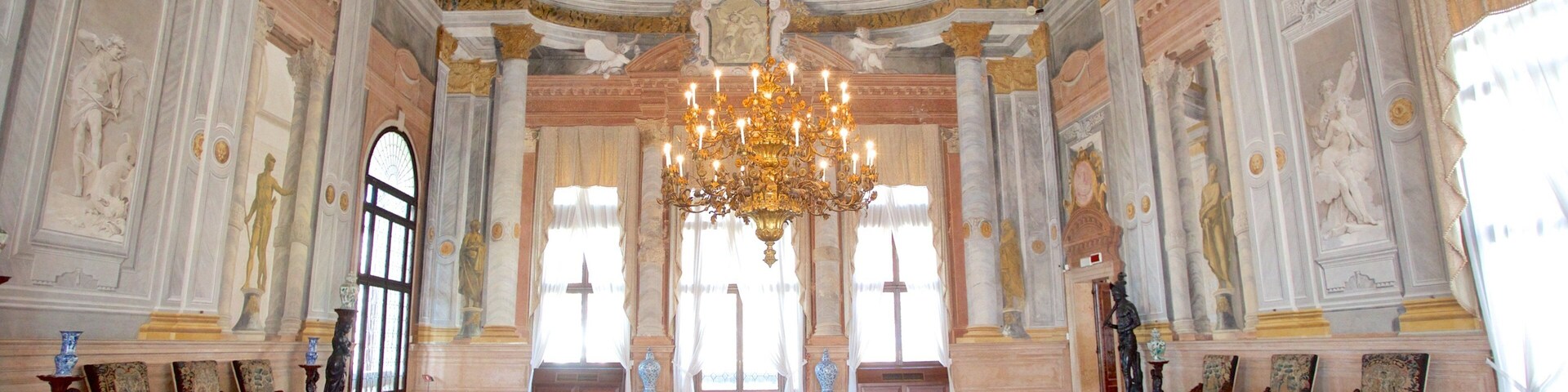 Ca\' Rezzonico showing interior views